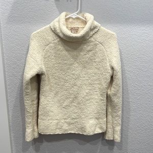Glimmer Cream Turtleneck Sweater